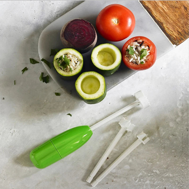 Vegetable Spiral Cutter Set with Corer and Drill - Unleash Your Culinary Creativity!