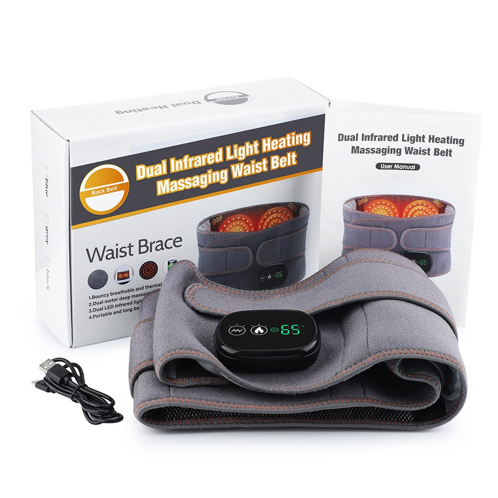 HeatWave Pro Lumbar Massager - Pain Relief with Far Infrared Heating