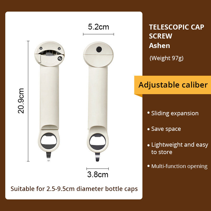 Stainless Steel Labor-Saving Screw Cap Opener - Effortless and Stylish Opening