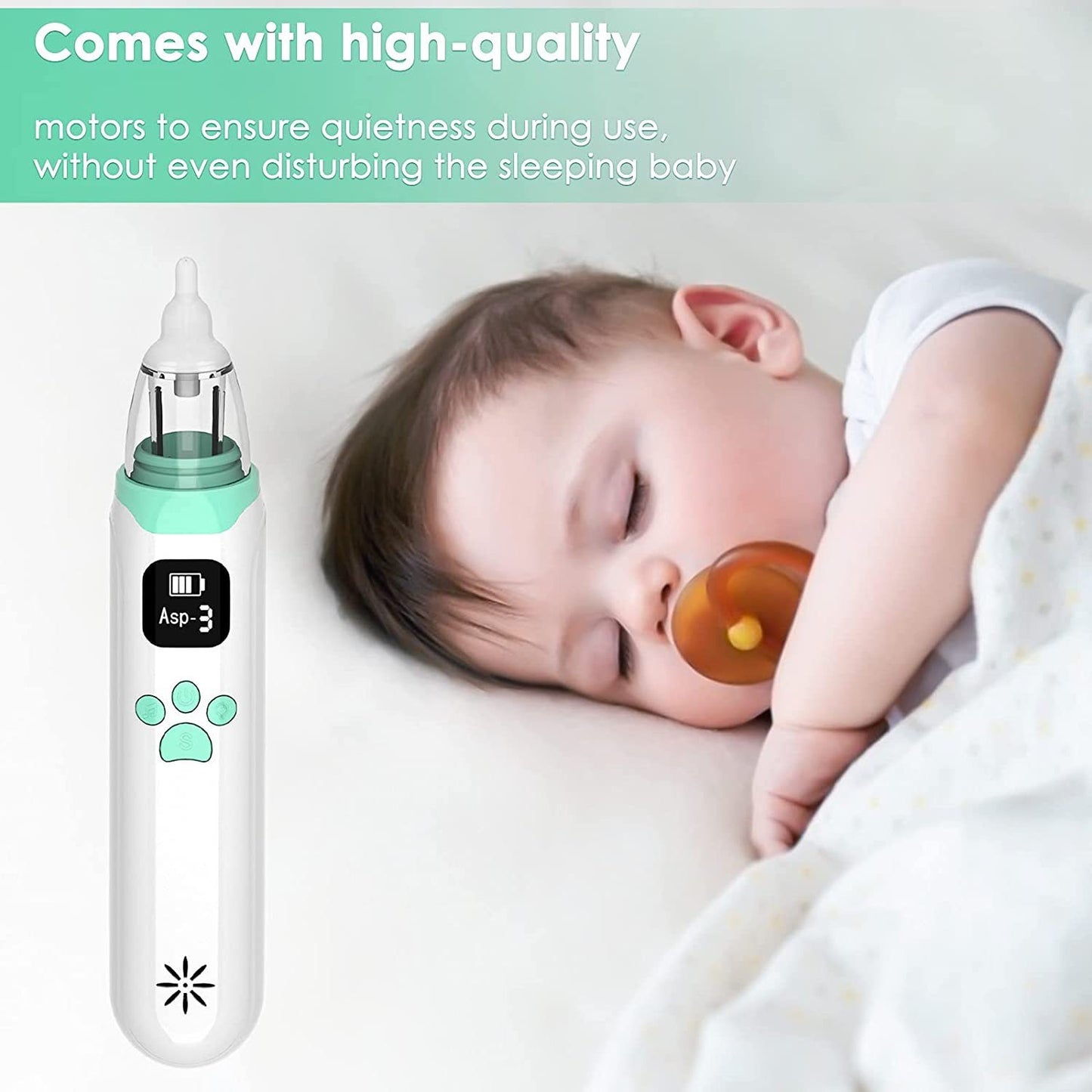 Electric Baby Nasal Aspirator - Gentle, Effective Relief for Your Baby!