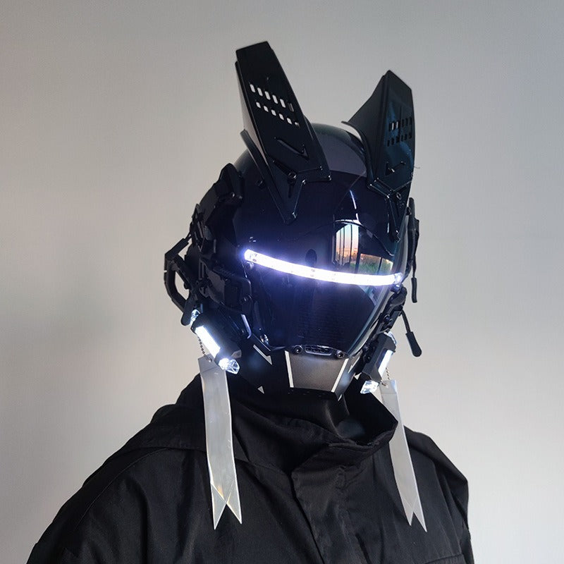 DroidGlow Nexus Visor - The Ultimate Cyber Festival Mask