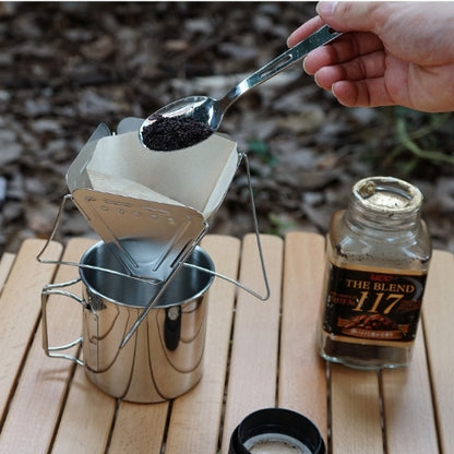 Portable Stainless Steel Coffee Drip Rack for Outdoor Camping