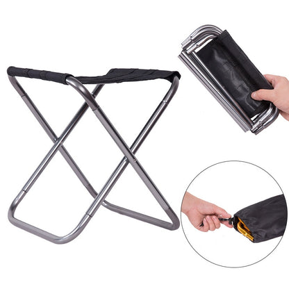 Portable Aluminum Folding Stool Chair: Your Outdoor Seating Solution!