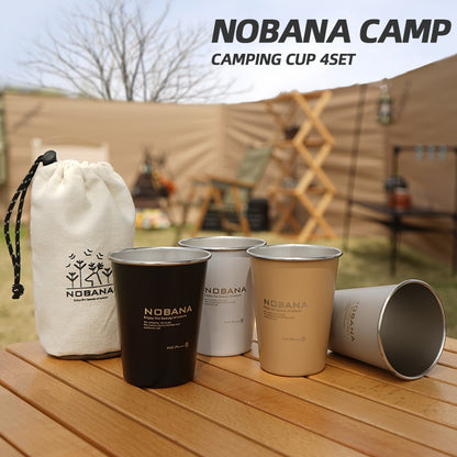 NOBANA Four-Color Cup - Stylish and Durable Stainless Steel Drinkware