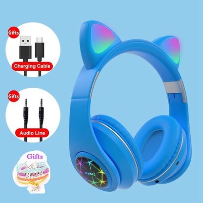 Purrfectly Wireless: Cat Ear Headphones with Bluetooth 5.0