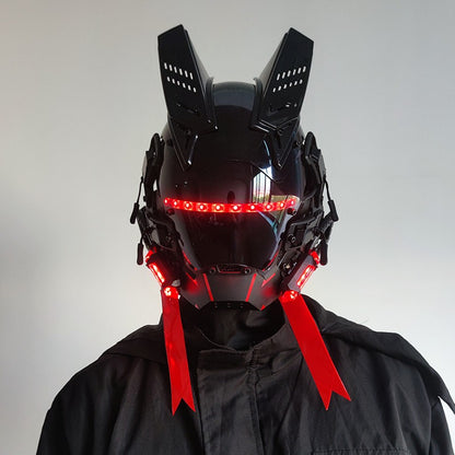 DroidGlow Nexus Visor - The Ultimate Cyber Festival Mask