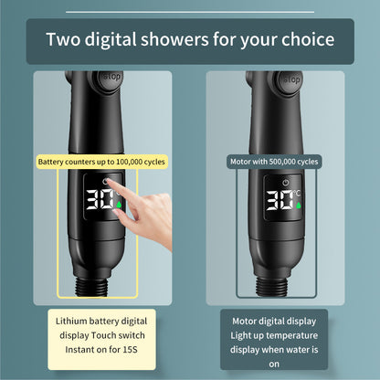 AquaGlow Shower Head - The Ultimate Digital Shower Experience!