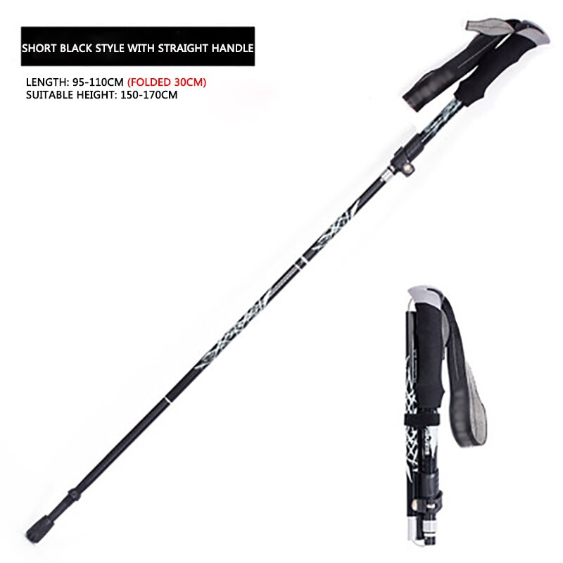 Alpine Stick - Ultra-Light and Ultra-Short Telescopic Walking Stick for All Ages