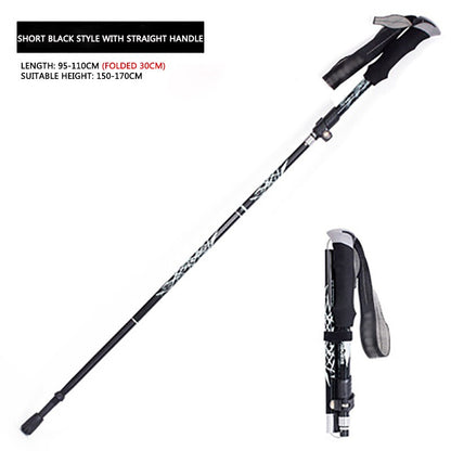 Alpine Stick - Ultra-Light and Ultra-Short Telescopic Walking Stick for All Ages