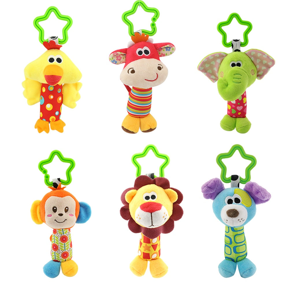 Baby Rattles Toys Stroller Hanging Soft Toy - Delightful Companions for Your Little One!