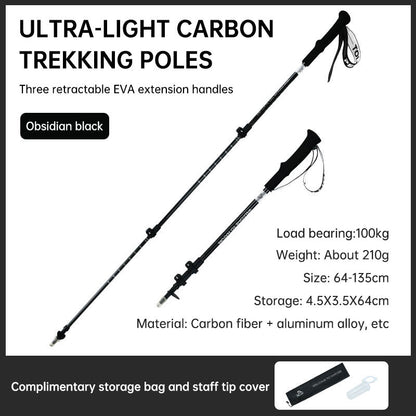 Pelliot Outdoor Camping Alpenstock - Ultimate Telescopic Walking Stick for Hiking Adventures