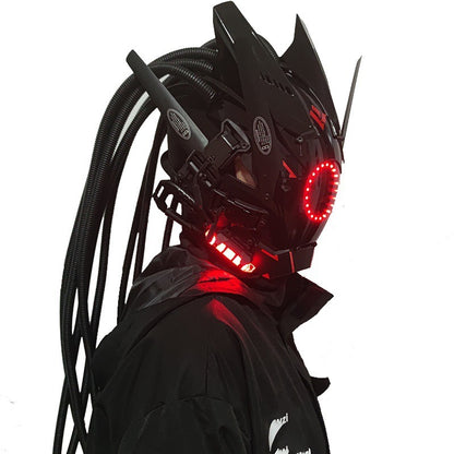 DroidGlow Nexus Visor - The Ultimate Cyber Festival Mask