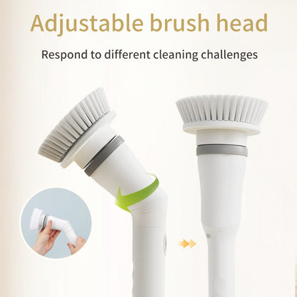 Wireless Long-Handle Electric Cleaning Brush - Power Up Your Cleaning Routine!