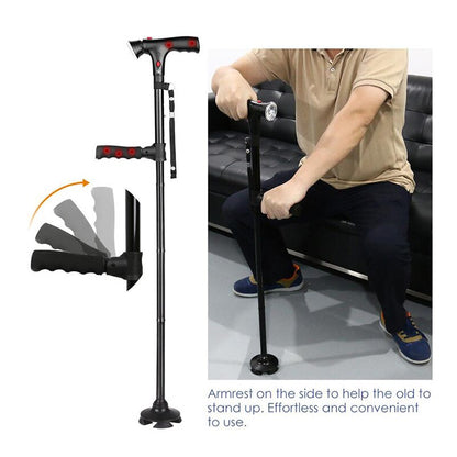 SecureWalk Telescopic Cane - Reliable Support for Everyday Mobility