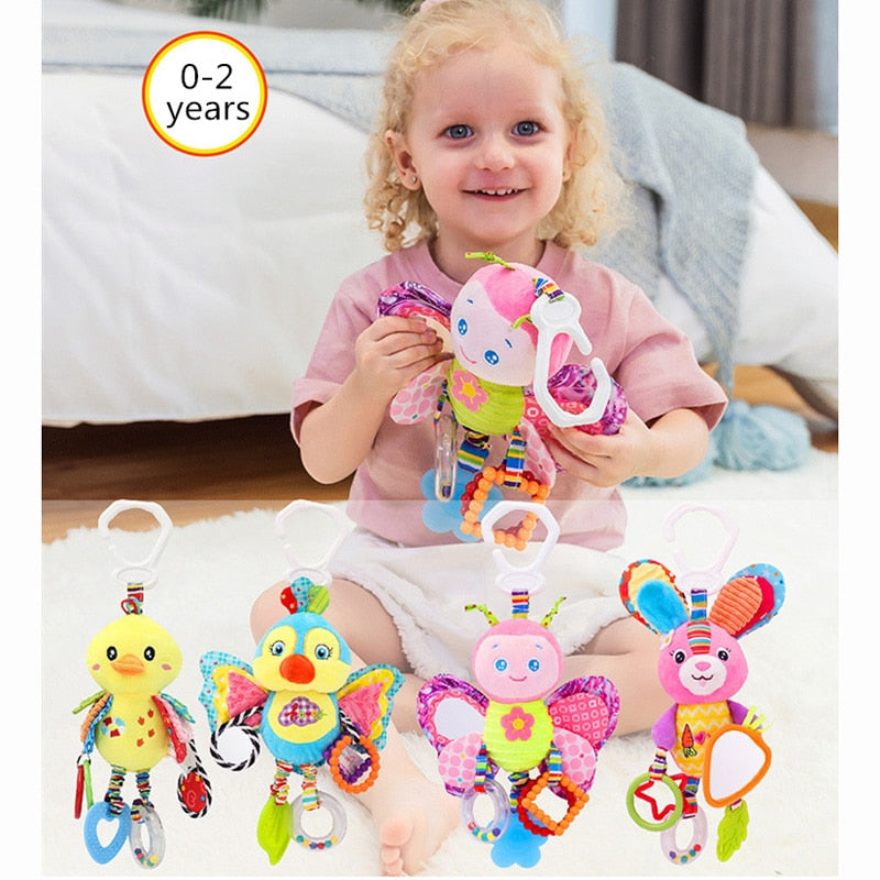 Baby Rattles Toys Stroller Hanging Soft Toy - Delightful Companions for Your Little One!