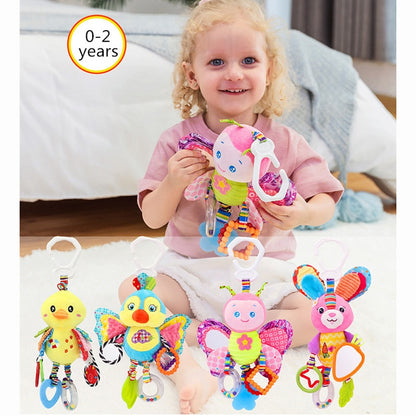 Baby Rattles Toys Stroller Hanging Soft Toy - Delightful Companions for Your Little One!