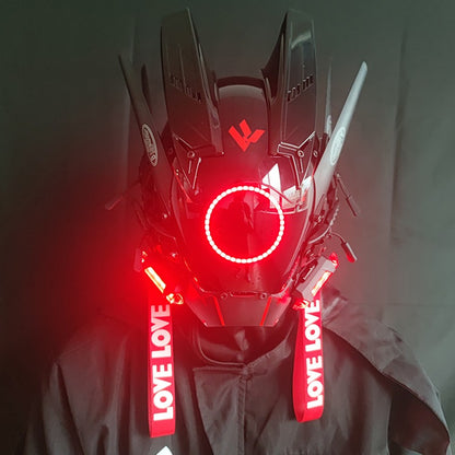 DroidGlow Nexus Visor - The Ultimate Cyber Festival Mask