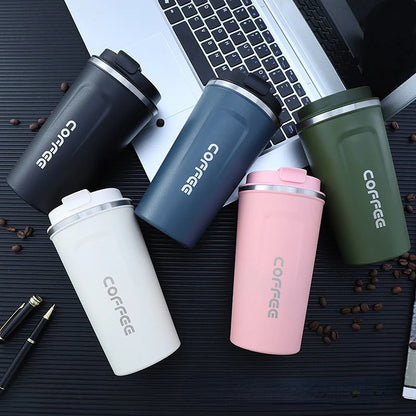 Coffee Cup! Stainless Steel Thermal Mug - Your Perfect Companion for Hot and Cold Drinks