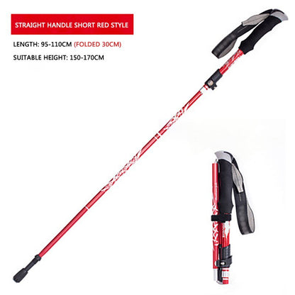 Alpine Stick - Ultra-Light and Ultra-Short Telescopic Walking Stick for All Ages