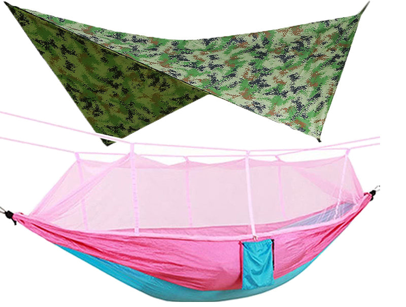 Double Camping Hammock with Mosquito Net: Your Cozy Outdoor Sanctuary!