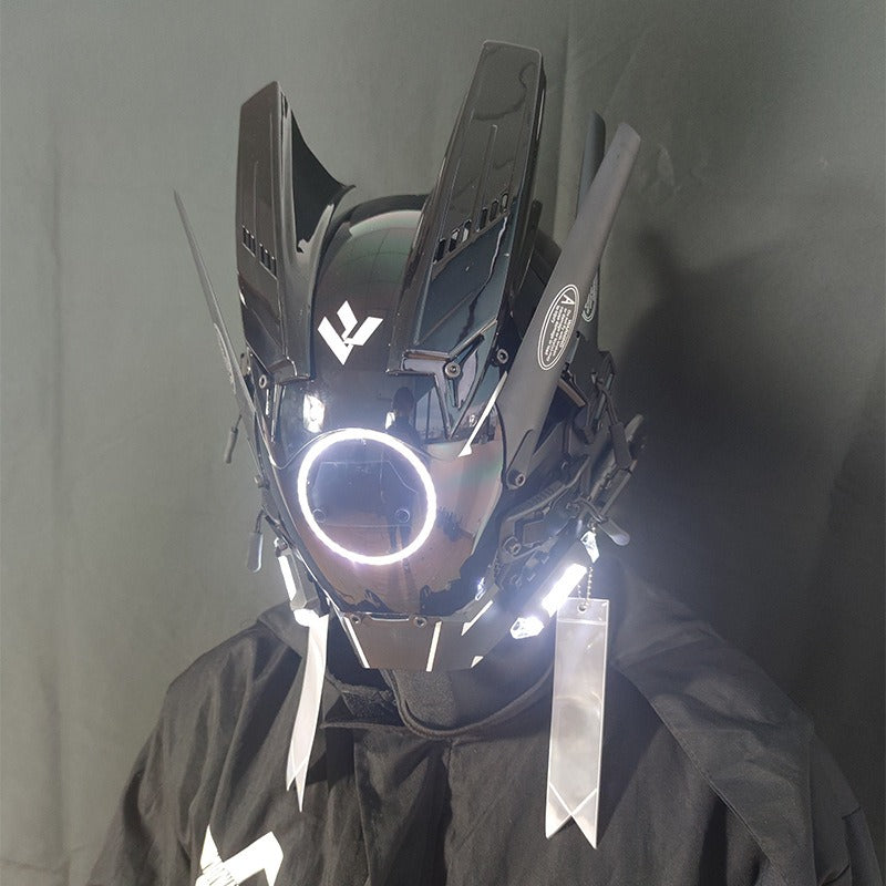 DroidGlow Nexus Visor - The Ultimate Cyber Festival Mask