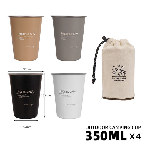 NOBANA Four-Color Cup - Stylish and Durable Stainless Steel Drinkware