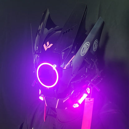 DroidGlow Nexus Visor - The Ultimate Cyber Festival Mask