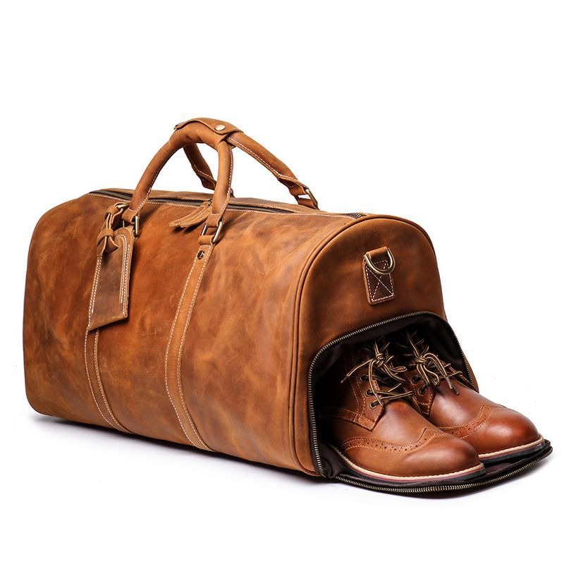 Retro Leather Travel Bag - Timeless Elegance for Modern Journeys