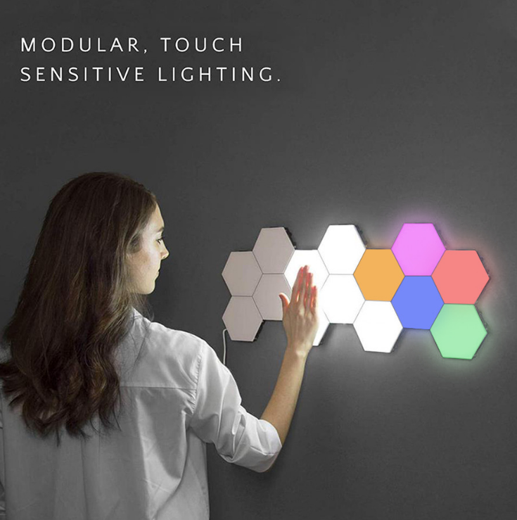 Quantum Lamp LED - Hexagonal Lamps - Illuminate Your Space Creatively!