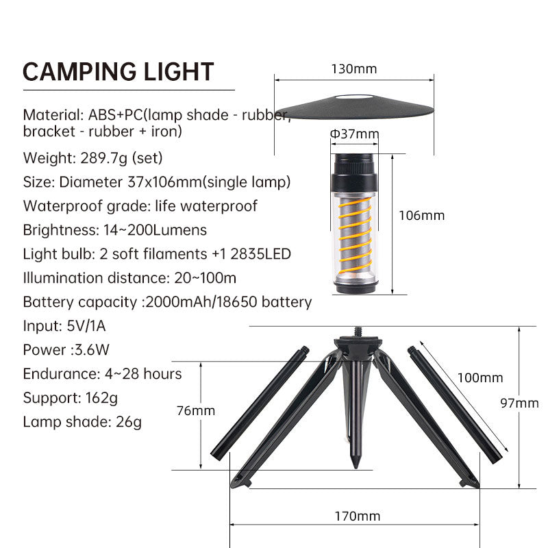 TriLight Beacon - Your Versatile Outdoor Illuminator!