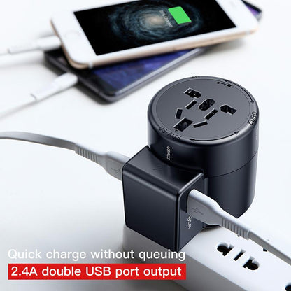 Baseus International Travel Adapter Whirl - Universal Convenience on the Go!