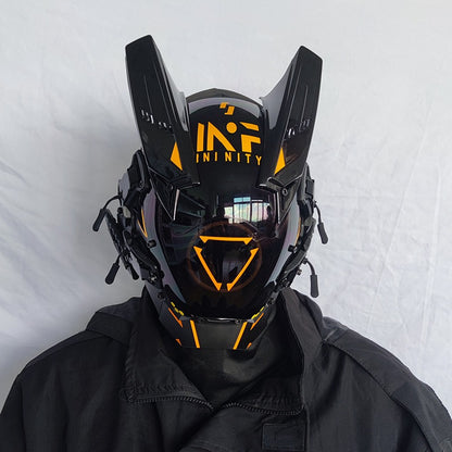 DroidGlow Nexus Visor - The Ultimate Cyber Festival Mask