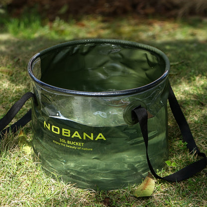 Nobana AquaFold Bucket Plus Mesh Side Bag Gift - Washing up on the go!