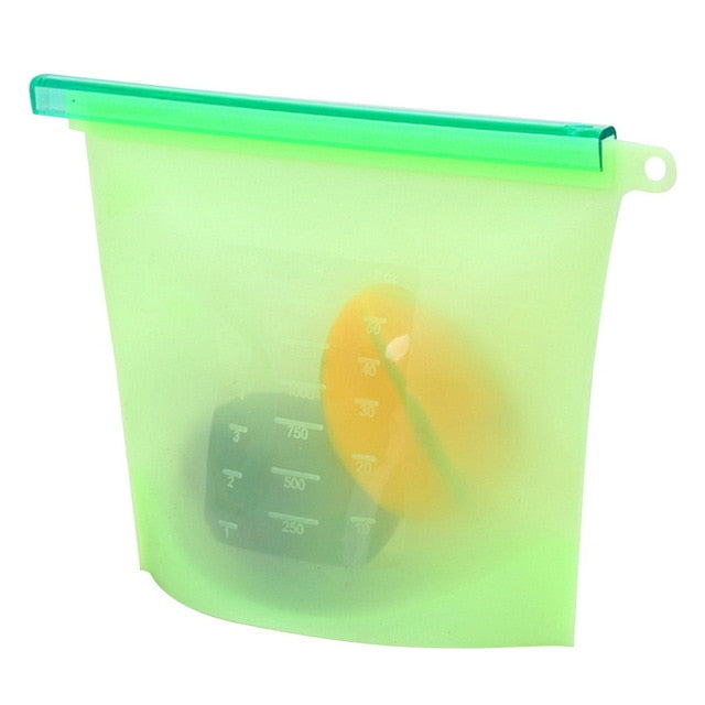 Reusable Silicone Vacuum Seal Food Fresh Bag - Keep Your Food Fresh and Safe