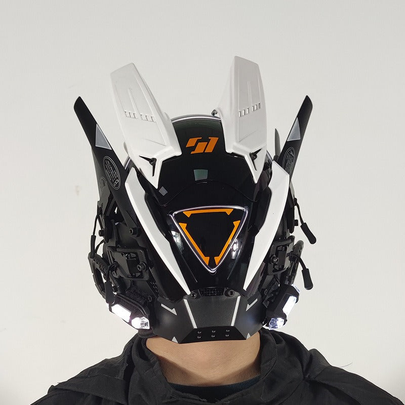 DroidGlow Nexus Visor - The Ultimate Cyber Festival Mask