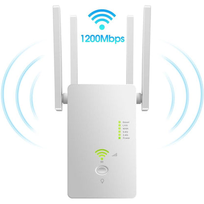 WiFi Repeater BoostMaster 1200Mbps 5G: Your Signal Amplifier