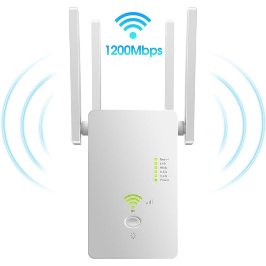 WiFi Repeater BoostMaster 1200Mbps 5G: Your Signal Amplifier