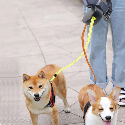 Dual Pet Leash - Walk Two Dogs with Ease!