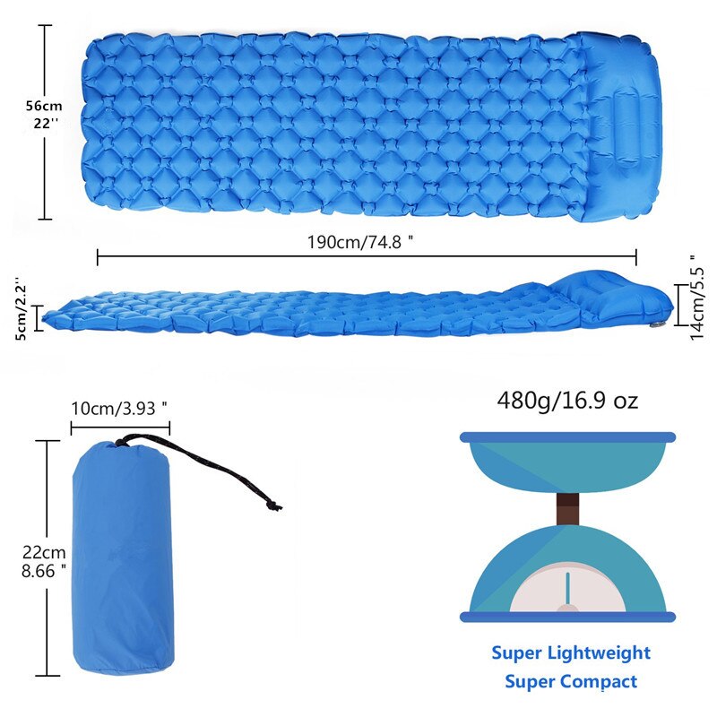 Pillow Puff - The Cozy and Colorful Inflatable Sleeping Mat