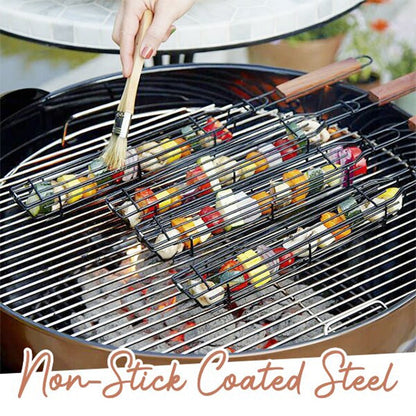 SizzleMaster: Premium Stainless Steel Non-Stick BBQ Grilling Basket