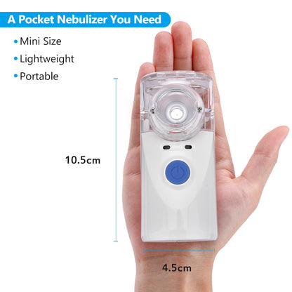 Portable Mesh Nebulizer - Silent Ultrasonic Inhaler for Easy Breathing