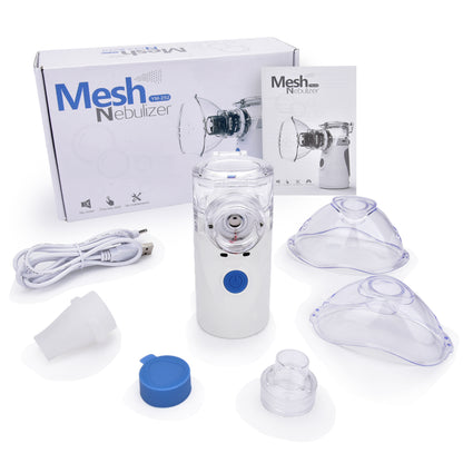 Portable Mesh Nebulizer - Silent Ultrasonic Inhaler for Easy Breathing