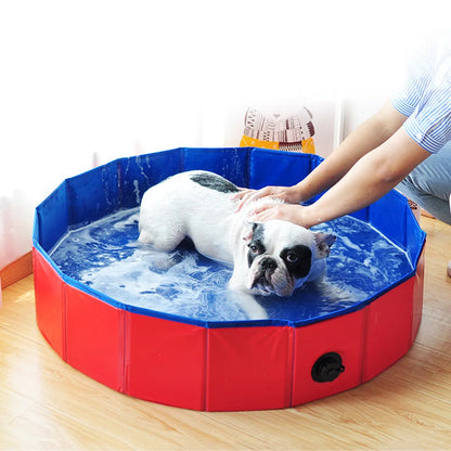 Foldable Pet Bath Pool - Portable and Durable Pool for Outdoor Fun and Bathing for Pets and Kids