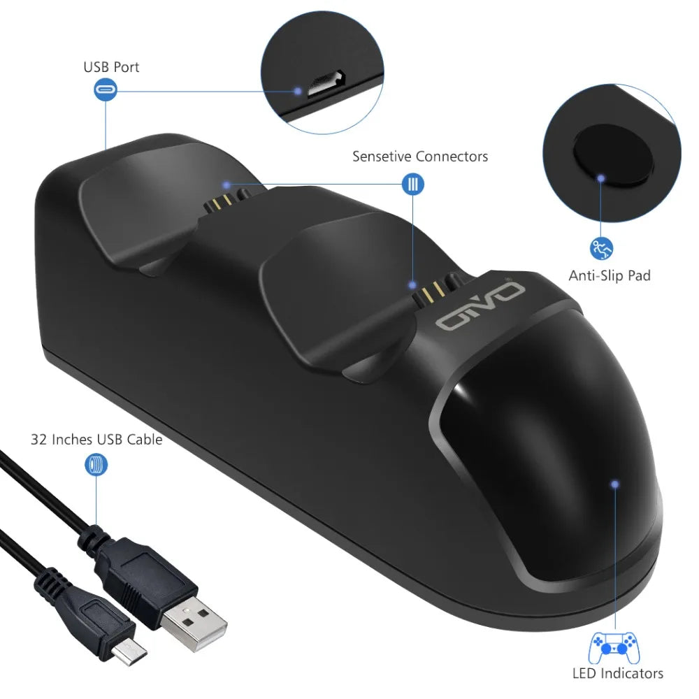 Fast PS4 Controller Charging Dock Station