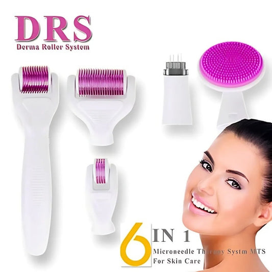 6 in 1 Derma Roller Kit - Ultimate Skin Care Rejuvenation Treatment