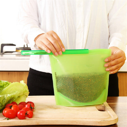 Reusable Silicone Vacuum Seal Food Fresh Bag - Keep Your Food Fresh and Safe