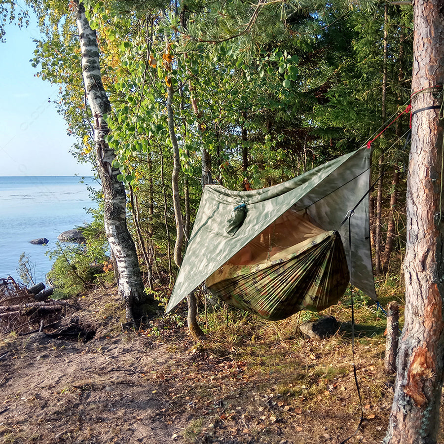 Double Camping Hammock with Mosquito Net: Your Cozy Outdoor Sanctuary!