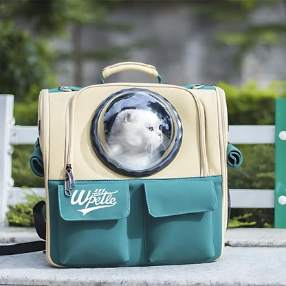 Cosmic Paws: The Spacious Dual-Shoulder Pet Voyager Backpack