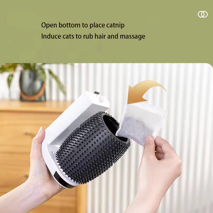 Whisker Wellness: The Ultimate Cat Corner Spa Brush – Say Goodbye to Floating Fur!