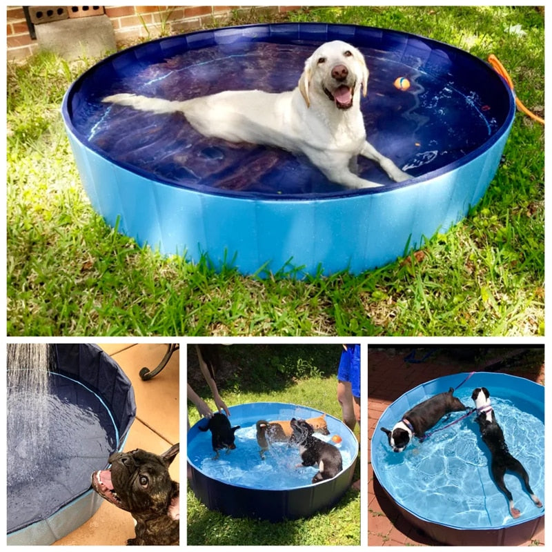 Foldable Pet Bath Pool - Portable and Durable Pool for Outdoor Fun and Bathing for Pets and Kids